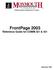 Information Systems Center. FrontPage 2003 Reference Guide for COMM 321 & 421