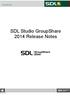 SDL Studio GroupShare 2014 Release Notes