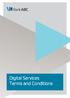 Digital Services Terms and Conditions