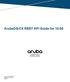 ArubaOS-CX REST API Guide for 10.00