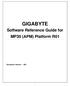 GIGABYTE. Software Reference Guide for MP30 (APM) Platform R01. Document Version: