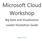 Microsoft Cloud Workshop. Big Data and Visualization Leader Hackathon Guide