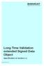 Long Time Validation extended Signed Data Object Specification of version 1.1