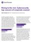 Rising to the risk: Cybersecurity top concern of corporate counsel