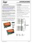 ASI6585/ASI DESCRIPTION 2 FEATURES AXIA LIVEWIRE PCI/PCI EXPRESS SOUND CARDS