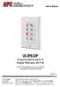 UI-IP8-DP Programmable 8-button IP Keypad Wall plate with PoE