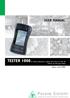 TESTER 1008 for checking simultaneously a weighing system with up to 4 load cells. Pavone Sistemi USER MANUAL. Pavone Sistemi