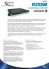 MODEL RX8200 ADVANCED MODULAR RECEIVER PRODUCT OVERVIEW BASE UNIT FEATURES.