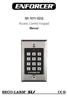 SK-1011-SDQ Access Control Keypad. Manual