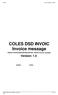 COLES DSD INVOIC Invoice message