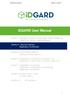 idgard User Manual Section II, Version 1 idgard User Manual