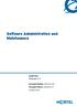 Software Administration and Maintenance