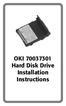 OKI Hard Disk Drive Installation Instructions