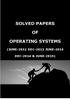 OPERATING SYSTEMS SOLVED PAPER JUNE
