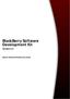 BlackBerry Software Development Kit Version 2.5. System Utilities API Reference Guide