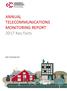 ANNUAL TELECOMMUNICATIONS MONITORING REPORT 2017 Key facts