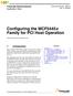 Configuring the MCF5445x Family for PCI Host Operation