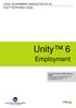 Unity 6. Employment. LOCAL GOVERNMENT ASSOCIATION OF SA Unity (DCW Edition) Guide