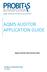 AQMS AUDITOR AUTHENTICATION BODY AQMS AUDITOR APPLICATION GUIDE
