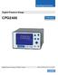 Operating Instructions. Digital Pressure Gauge CPG2400