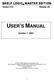 USER S MANUAL SHELF LOGIC MASTER EDITION. Version 12.2 Release.00. October 1, 2003