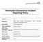 Information Governance Incident Reporting Policy