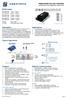 Networkable Fan Coil Controller Specification and Installation Instructions. EFCB Series