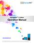 User Manual. Operation Manual