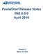 R43 Release Notes Ver 2 0 chg 1.2 External.docx 3/18/2016 3:29 PM CLA. PostalOne! Release Notes R April 2016