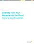 WHITE PAPER. Visibility from Your Network into the Cloud: Today s New Essentials
