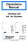 Operations Manual. Thermal Jet Ink Jet System Revision J