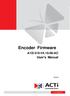 Encoder Firmware V User s Manual. Encoder Firmware. A1D-310-V AC User s Manual 2011/9/8.