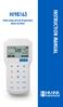 HI Professional ph and Temperature Meter for Meat INSTRUCTION MANUAL