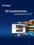 GV-Control Center. User's Manual V CCV33-A