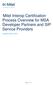 Mitel Interop Certification Process Overview for MSA Developer Partners and SIP Service Providers