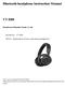 Bluetooth headphone Instruction Manual