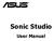 Sonic Studio. User Manual