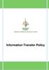 COMPUTER & INFORMATION TECHNOLOGY CENTER. Information Transfer Policy