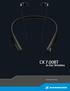 CX 7.00BT. In-Ear Wireless. Instruction Manual
