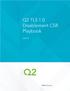 Q2 TLS 1.0 Disablement CSR Playbook 3/28/18
