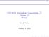 CSCI 6610: Intermediate Programming / C Chapter 12 Strings