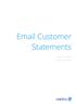 Customer Statements. User Guide
