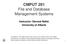 CMPUT 291 File and Database Management Systems