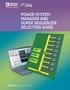 POWER SYSTEM MANAGER AND SUPER SEQUENCER SELECTION GUIDE