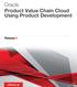 Oracle Product Value Chain Cloud Using Product Development. Release 9