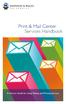 Print & Mail Center Services Handbook