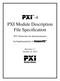 -4 PXI Module Description File Specification