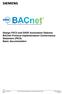 Desigo PXC3 and DXR2 Automation Stations BACnet Protocol Implementation Conformance Statement (PICS) Basic documentation