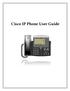 Cisco IP Phone User Guide