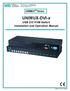 UNIMUX-DVI-x NTI. USB DVI KVM Switch Installation and Operation Manual. UNIMUX TM Series NETWORK TECHNOLOGIES INCORPORATED. MAN007 Rev Date 1/04/2008